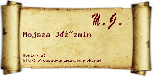 Mojsza Jázmin névjegykártya